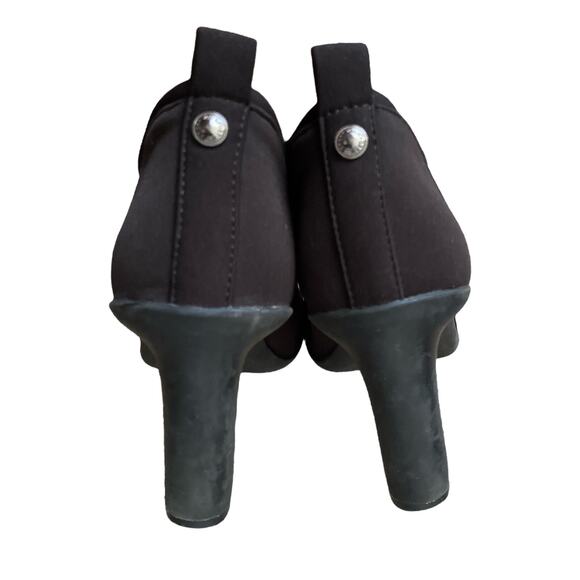 AK ANNE KLEIN SPORT Womens Size 7.5 M Kerry Brown Bootie Slip On High Heel Shoes - Picture 8 of 10